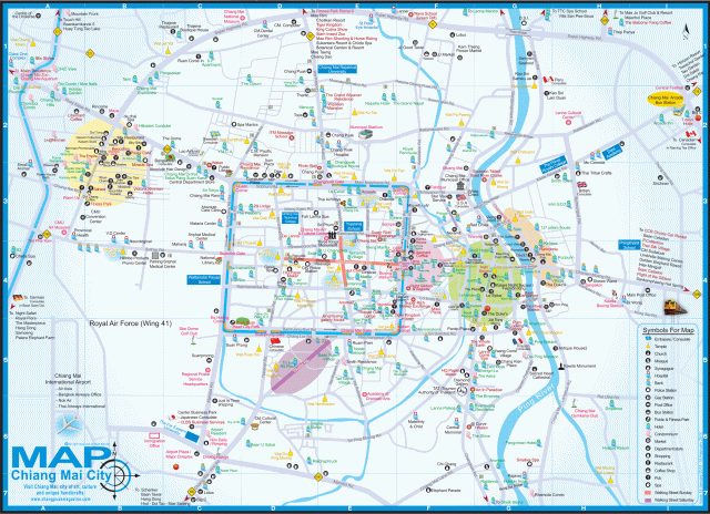 mapa grande chiang mai